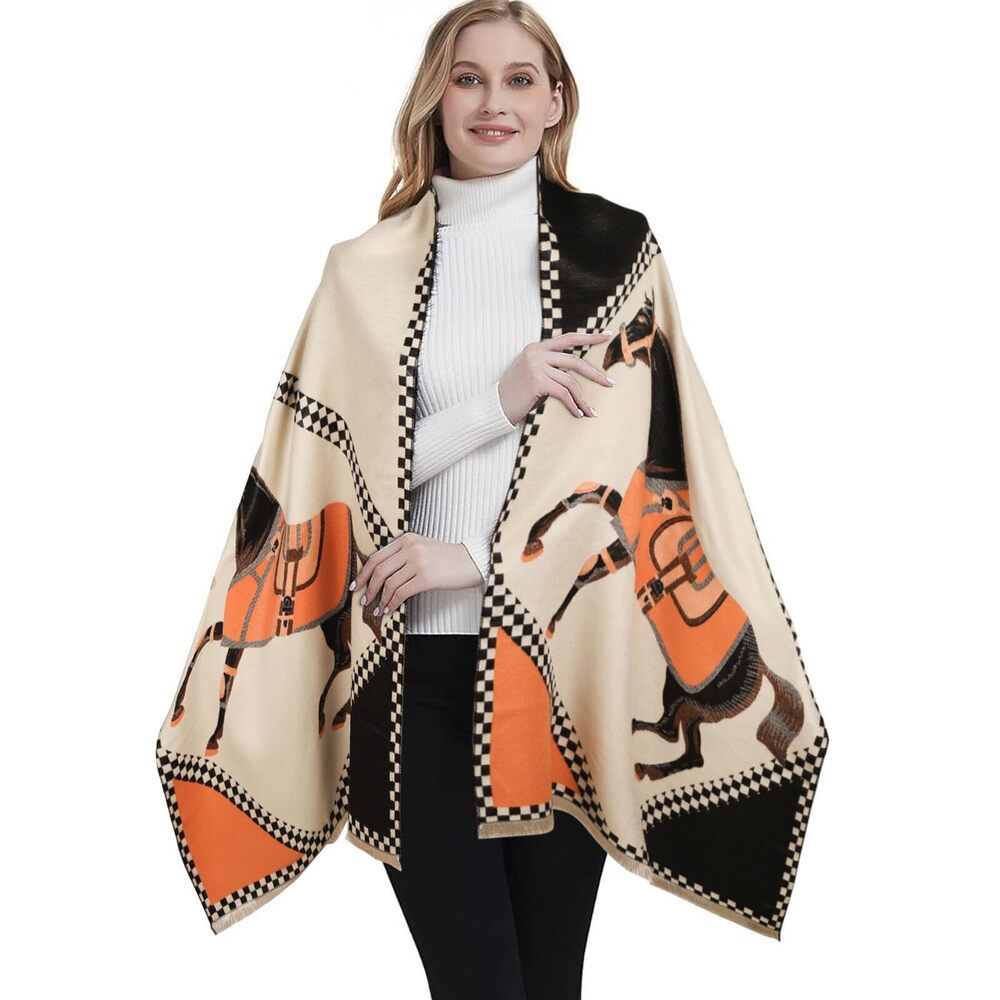 9484 Scarfs For Women Pashmina Silky Shawl Wrap For Evening Dressing Blanket
